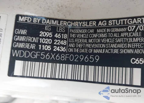 2008 Mercedes-Benz C 350 Sport из США, поврежденный, VIN WDDGF56X68F029659